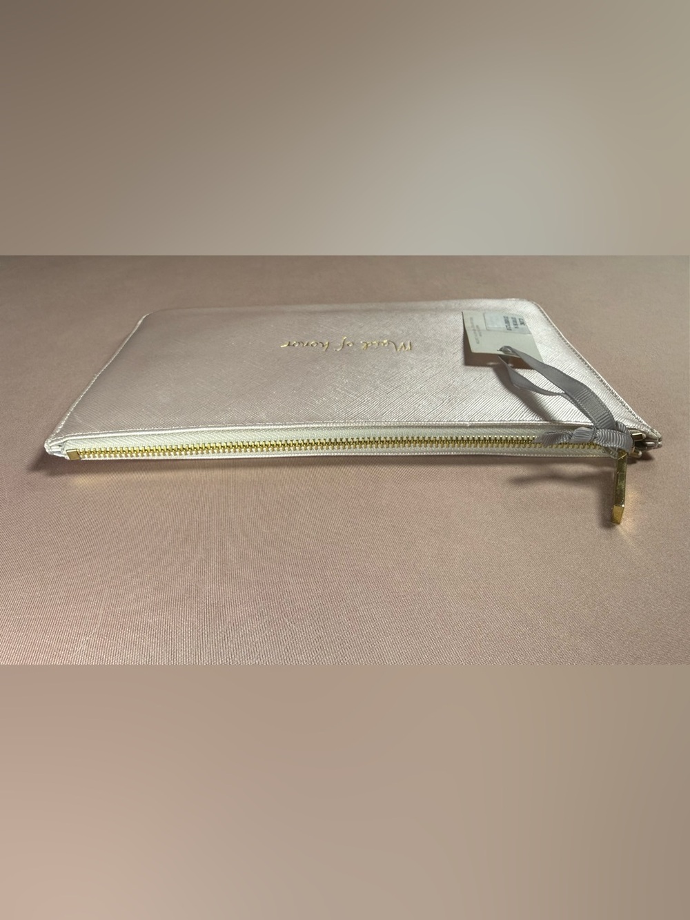 Katie Loxton Vegan Leather Metallic Finish Perfect Pouch Maid of Honor Clutch NW - Picture 5 of 8
